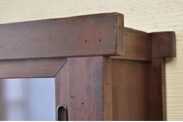 アンティーク家具　明治時代　近江　二段重ね引き出し収納棚(薬箪笥)