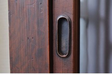 アンティーク家具　明治時代　近江　二段重ね引き出し収納棚(薬箪笥)