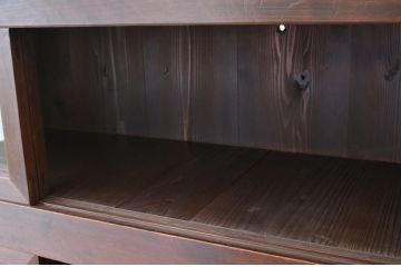 アンティーク家具　明治時代　近江　二段重ね引き出し収納棚(薬箪笥)
