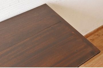アンティーク家具　古い木のシンプルなアンティークサイドテーブル