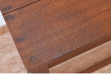 アンティーク家具　古い木のシンプルなアンティークベンチ