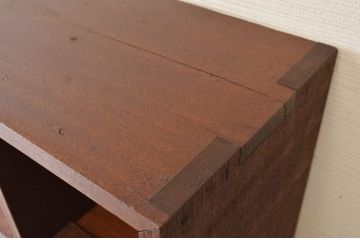 アンティーク家具　古い木の大きなマス目棚(収納棚、飾り棚)