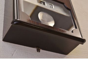 アンティーク雑貨　アイチ製カレンダー掛け時計(ボンボン時計、柱時計)