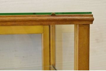 アンティーク家具　古いパン屋のアンティークガラスケース