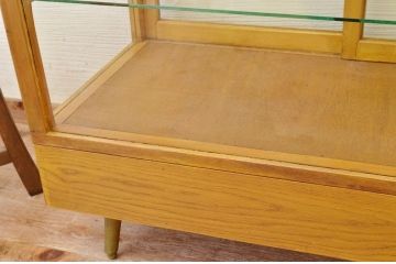 アンティーク家具　古いパン屋のアンティークガラスケース