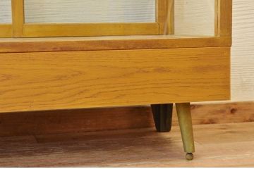 アンティーク家具　古いパン屋のアンティークガラスケース
