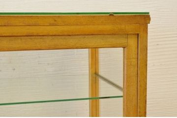 アンティーク家具　古いパン屋のアンティークガラスケース