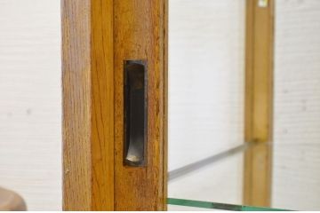 アンティーク家具　古いパン屋のアンティークガラスケース
