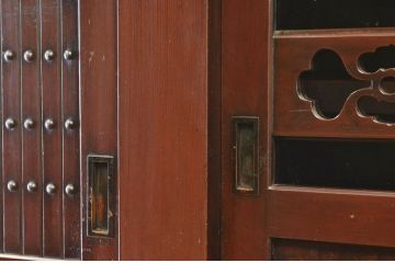 アンティーク家具　明治〜大正　味わい深い六尺水屋箪笥