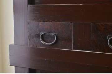 アンティーク家具　明治〜大正　味わい深い六尺水屋箪笥