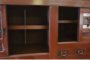アンティーク家具　明治〜大正　味わい深い六尺水屋箪笥
