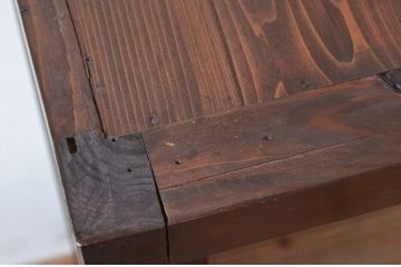 アンティーク家具　古い木のシンプルなアンティーク収納棚