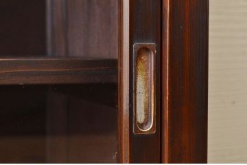 アンティーク家具　アンティーク古い木の脚付き収納棚