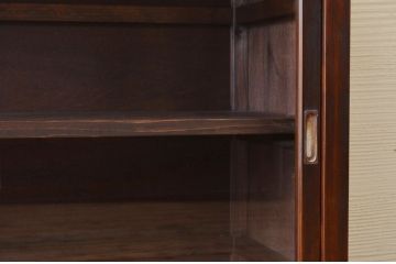 アンティーク家具　アンティーク古い木の脚付き収納棚