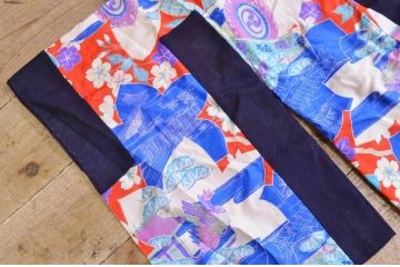 ○明治〜大正　縮緬着物2点(正絹古布)