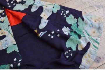 ○明治〜大正　縮緬着物2点(正絹古布)