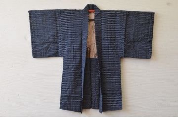 ○古い木綿絣着物・羽織など3点セット