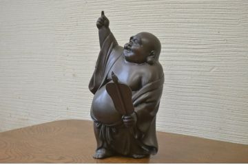 ○古銅!政光在銘布袋像