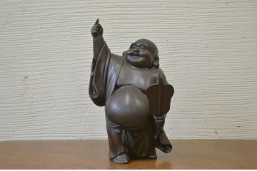 ○古銅!政光在銘布袋像