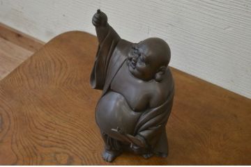 ○古銅!政光在銘布袋像