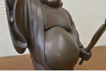 ○古銅!政光在銘布袋像