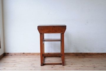 アンティーク家具　希少!古い学校の一体式机(椅子)