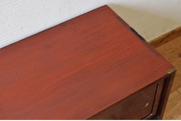 極上美品!古い欅材の漆の綺麗な時代箪笥ローボード