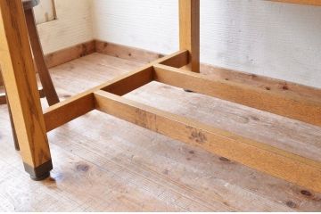 アンティーク家具　1980〜90年頃　古い学校の大きな作業台2