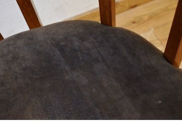 レトロ家具　ジャンク品!ナラ材のレトロな回転いす(椅子)