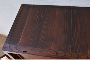 アンティーク家具　前面欅!木目の素晴らしいアンティーク収納棚