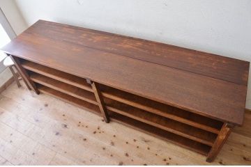 アンティーク家具　素敵な雰囲気!古い駄菓子屋の大きなカウンターテーブル