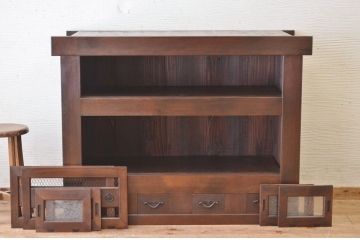 アンティーク家具　古民具　骨董　四尺水屋箪笥サイドボード2