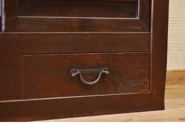 アンティーク家具　古民具　骨董　明治時代二段重ねアンティーク3尺水屋箪笥