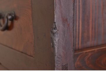 アンティーク家具　古民具　骨董　明治時代二段重ねアンティーク3尺水屋箪笥