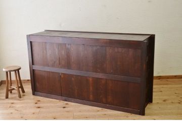 アンティーク家具　古民具　骨董　明治〜大正時代　収納箪笥サイドボード(水屋箪笥)