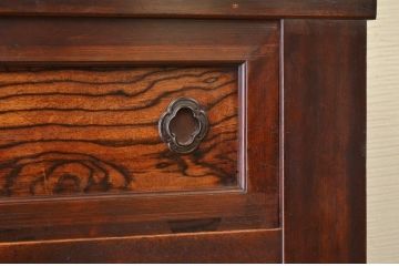 アンティーク家具　古民具　骨董　特別注文造　黒柿材の使われた三尺水屋箪笥