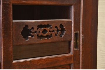 アンティーク家具　古民具　骨董　特別注文造　黒柿材の使われた三尺水屋箪笥