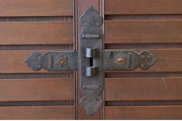 アンティーク家具　古民具 骨董 状態の良い収納箪笥サイドボード(水屋箪笥)