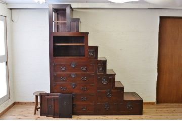 アンティーク家具　◇古民具　骨董　味の良い階段箪笥(箱階段)