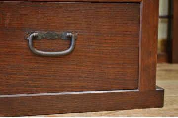 アンティーク家具　特別注文造り　引き戸が入れ替え可能　関東水屋箪笥