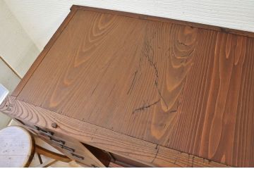 アンティーク家具　特別注文造り　引き戸が入れ替え可能　関東水屋箪笥