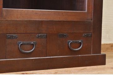極上美品!関西系アンティーク収納棚(ガラスケース)