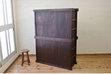 極上美品!関西系アンティーク収納棚(ガラスケース)
