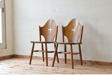 中古　WINDS太平(タイヘイ)ダイニングチェア2脚セット2
