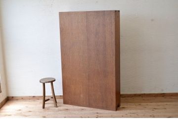 アンティーク家具　引き出し付きアンティーク本棚