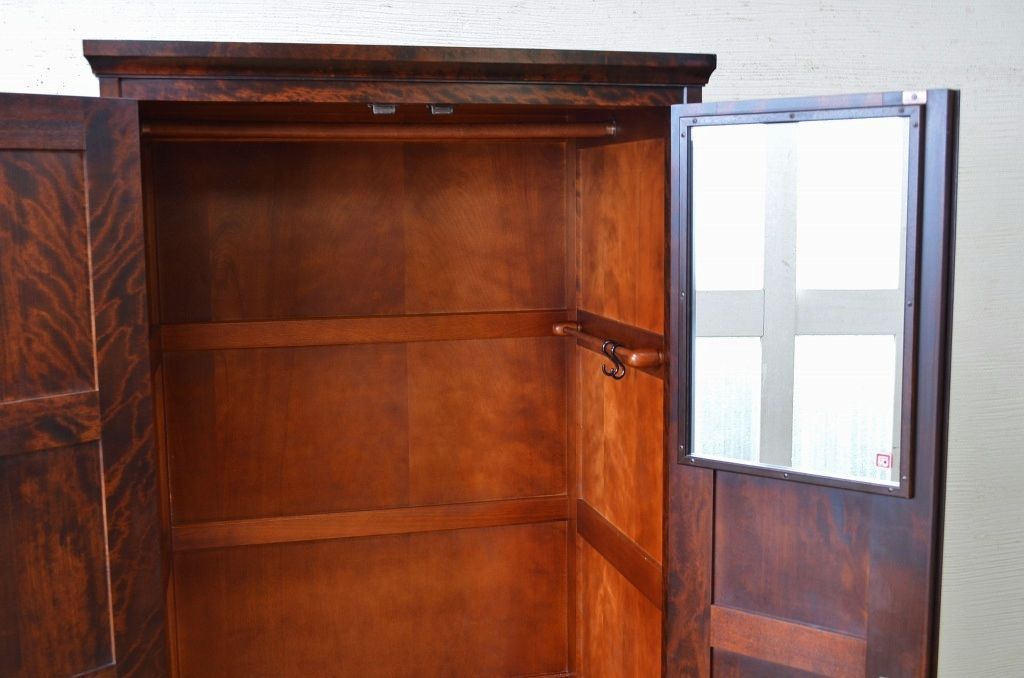 中古　北海道民芸家具ワードローブ(洋服箪笥)