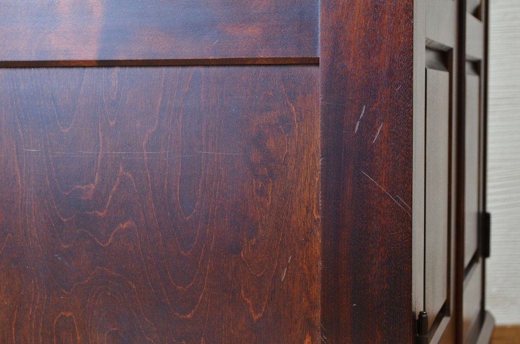 中古　北海道民芸家具ワードローブ(洋服箪笥)