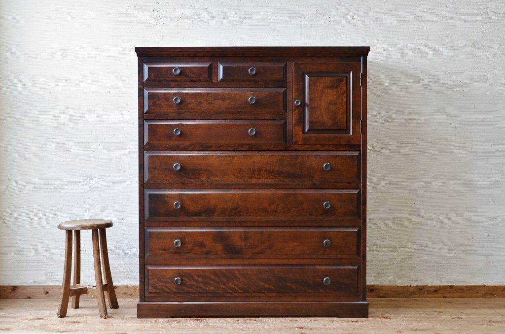 中古　北海道民芸家具チェスト(箪笥)