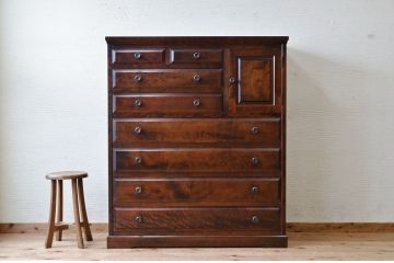 中古　北海道民芸家具チェスト(箪笥)