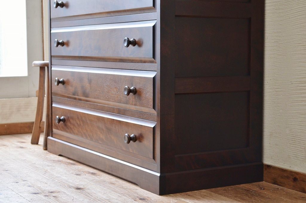 中古　北海道民芸家具チェスト(箪笥)